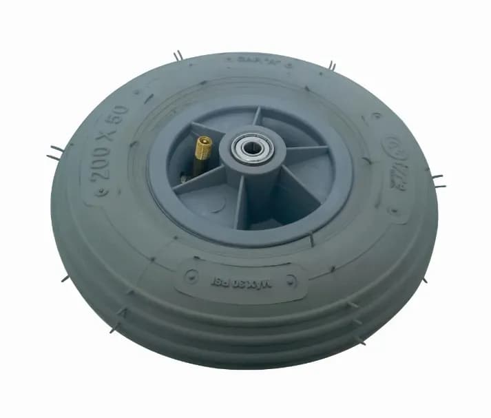 RODA DIANTEIRA COMPLETA COM ROLAMENTO INFLAVEL 8
