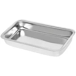 Bandeja de Inox Retangular 42x30x4,5cm