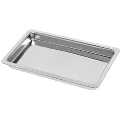 Bandeja de Inox Retangular 22x12x1,5cm