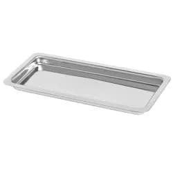 Bandeja de Inox Retangular 18x08x2,5cm 300ml