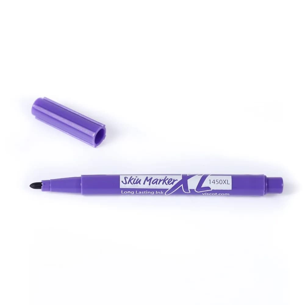 Caneta Marcadora Viscot 1450XL-200 Não Estéril Ponta Fina Regular - Roxa