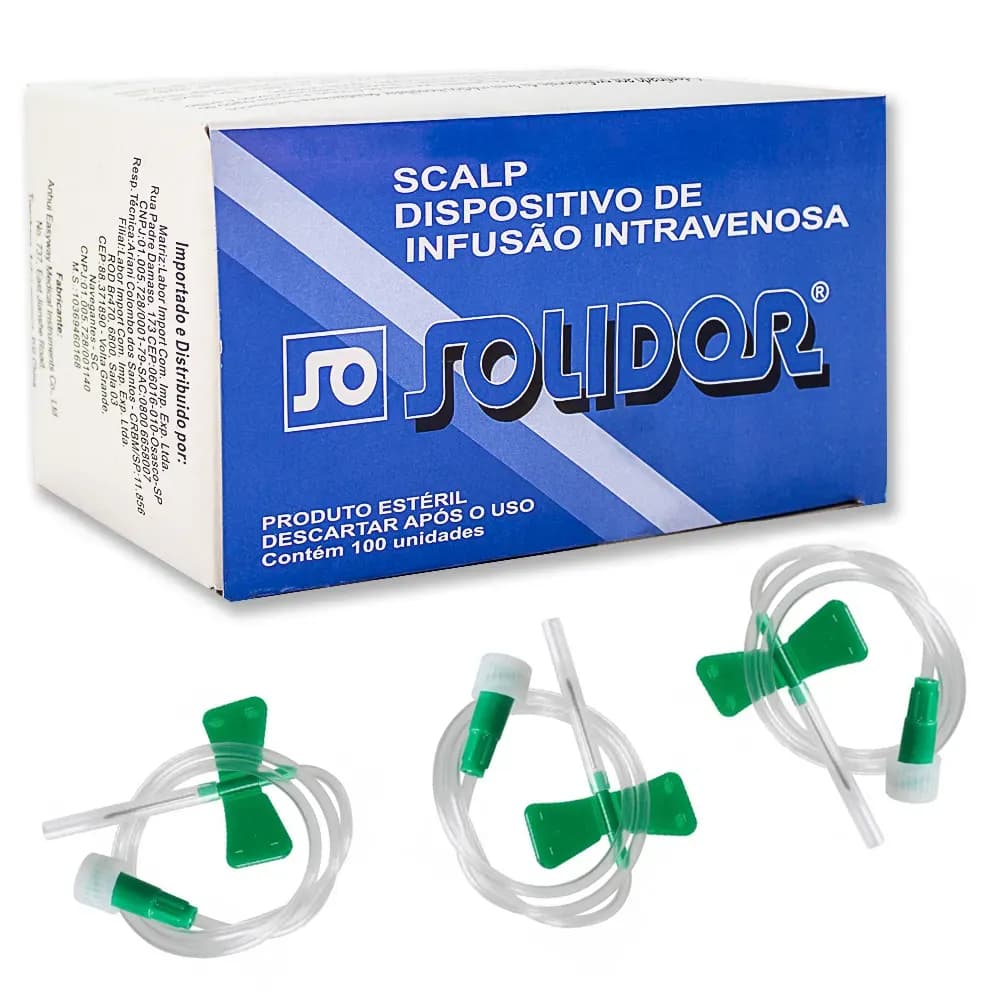 SCALP SOLIDOR COM 100 UNIDADES