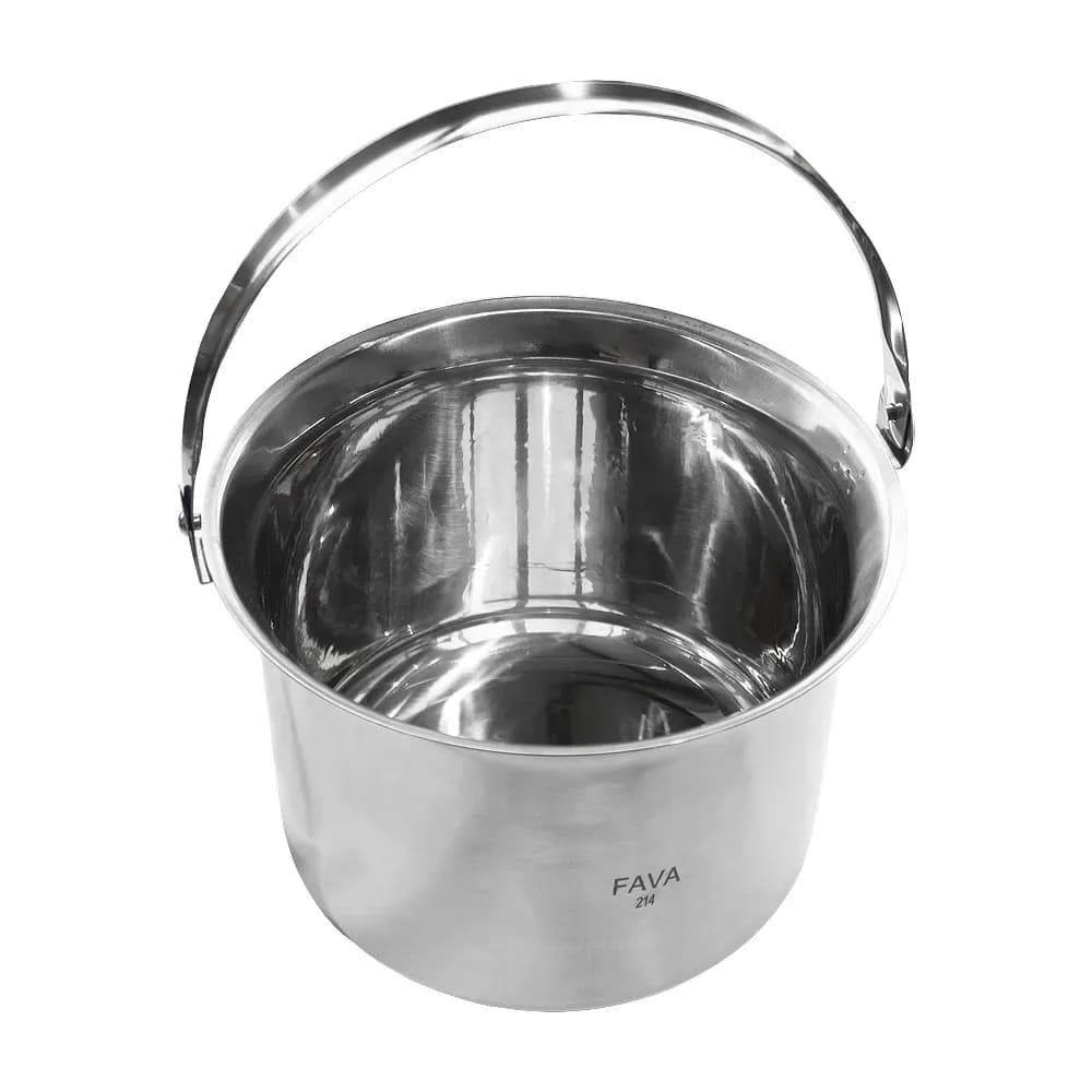 BALDE EM AÇO INOX 5L FAVA