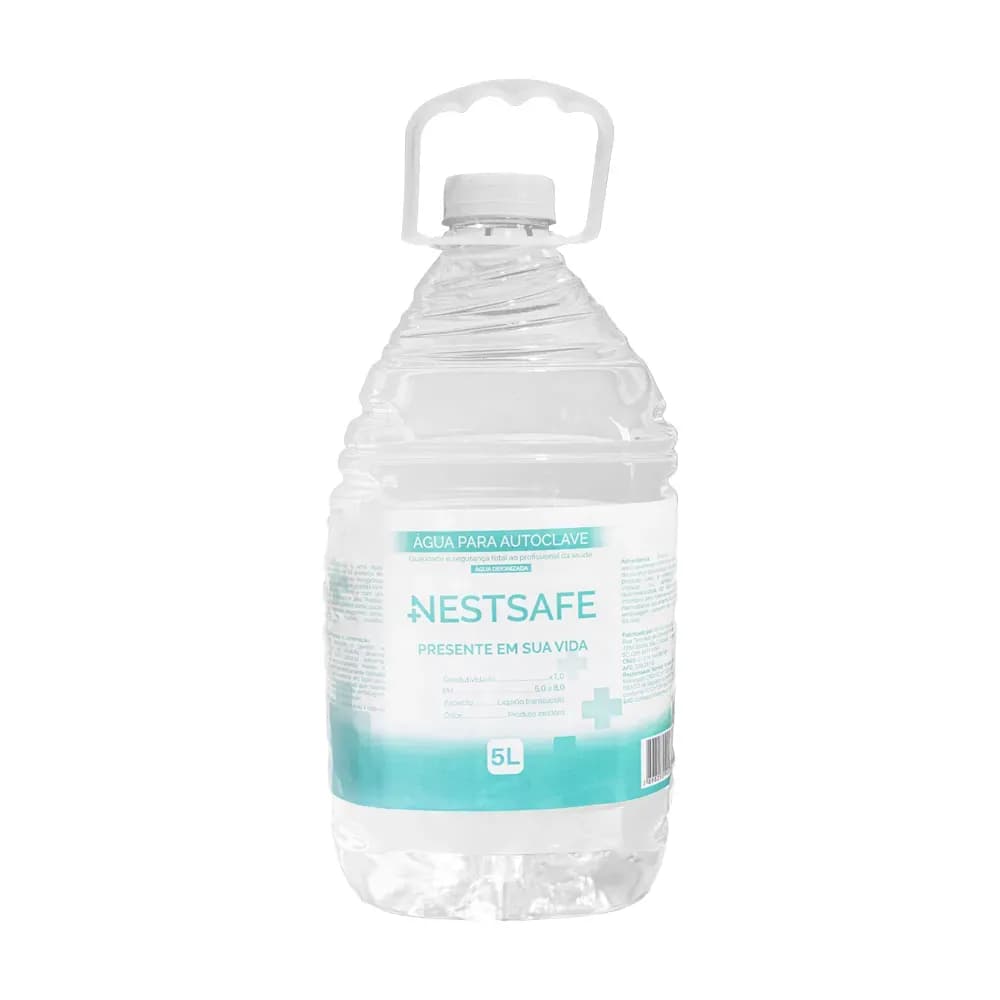 ÁGUA DEIONIZADA PARA AUTOCLAVE 5L NESTSAFE