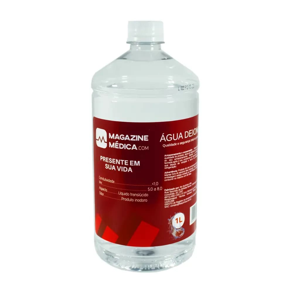 ÁGUA DEIONIZADA PARA AUTOCLAVE