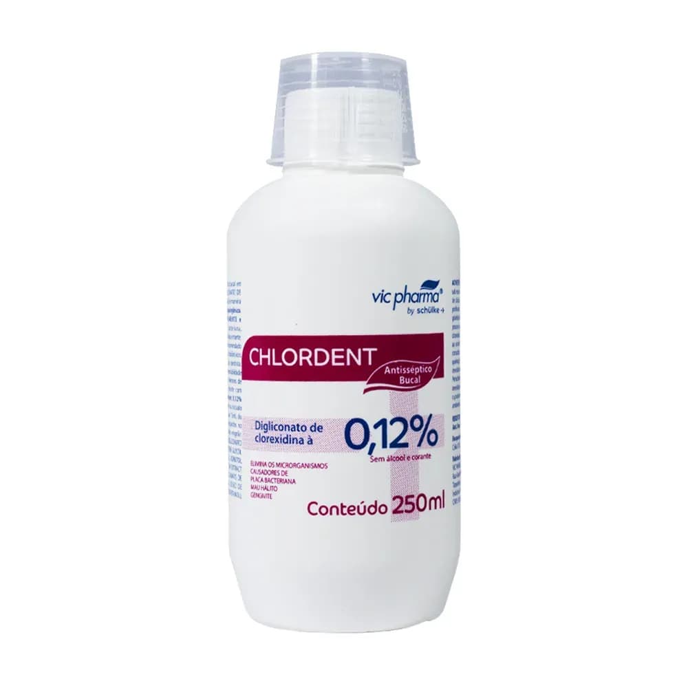 ANTISSEPTICO BUCAL SEM ÁLCOOL 0,12% CHLORDENT VIC PHARMA