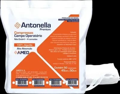 Campo Operatório 23x25 Antonella 8g Com 50 Unidades - Amed