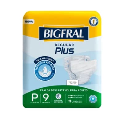 Fralda Bigfral Plus Tam P Pct C/9UN - 20386-1