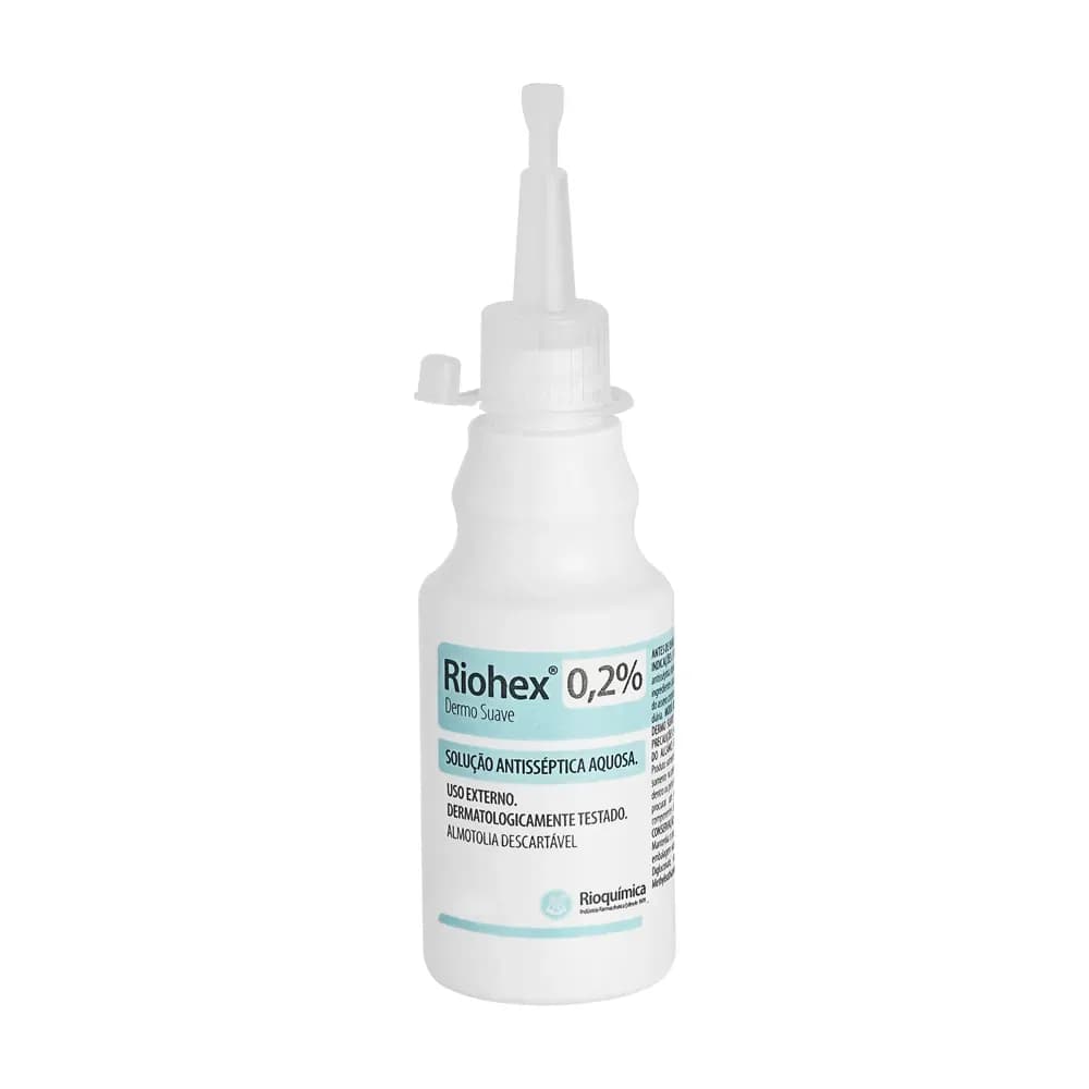 CLOREXIDINA AQUOSA 0,2% RIOHEX DERMO SUAVE RIOQUÍMICA