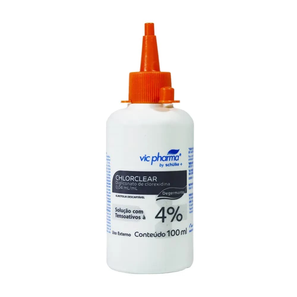 CLOREXIDINA DEGERMANTE 4% CHLORCLEAR ANTISSÉPTICO VICPHARMA