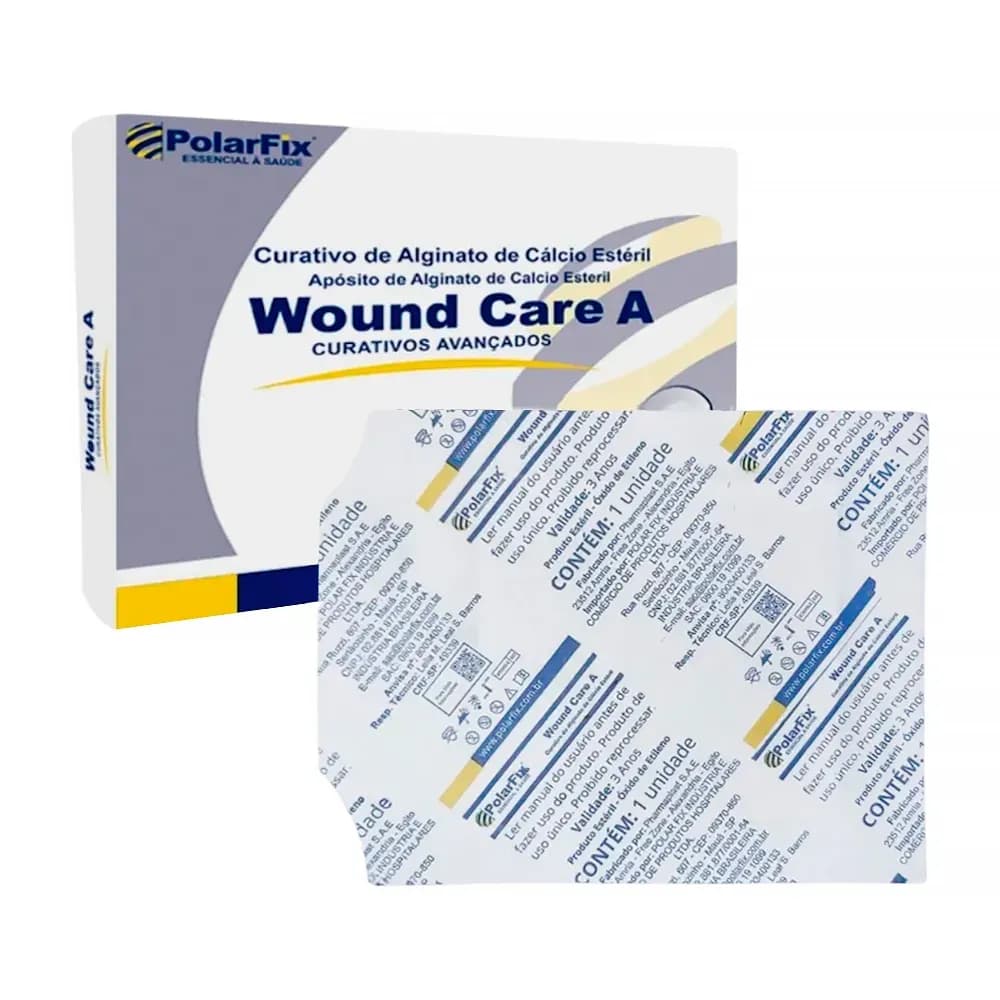 CURATIVO DE ALGINATO DE CÁLCIO WOUND CARE A POLARFIX