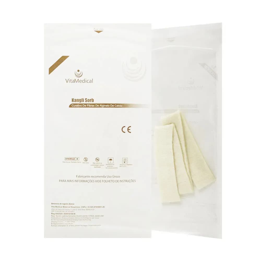 CURATIVO DE FIBRAS DE ALGINATO DE CÁLCIO VITAMEDICAL