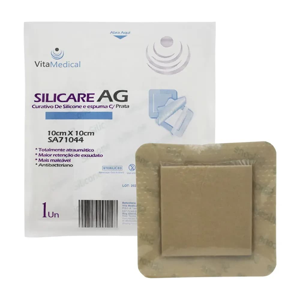 CURATIVO DE SILICONE E ESPUMA SILICARE AG VITA MEDICAL