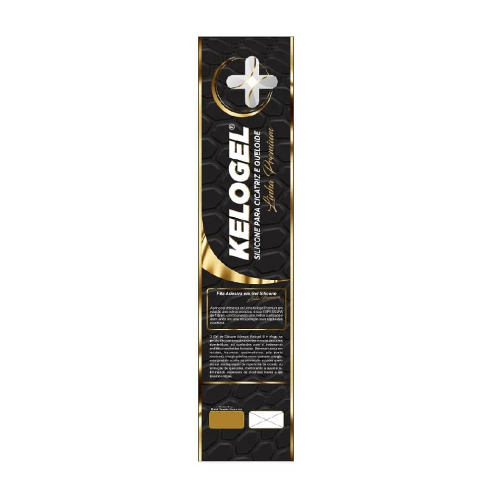 CURATIVO GEL EM SILICONE PREMIUM CICATRIZ E QUELOIDE KELOGEL