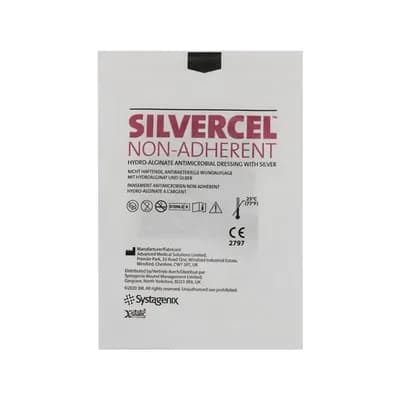 CURATIVO HIDROALGINATO COM PRATA NÃO ADERENTE SILVERCEL 3M