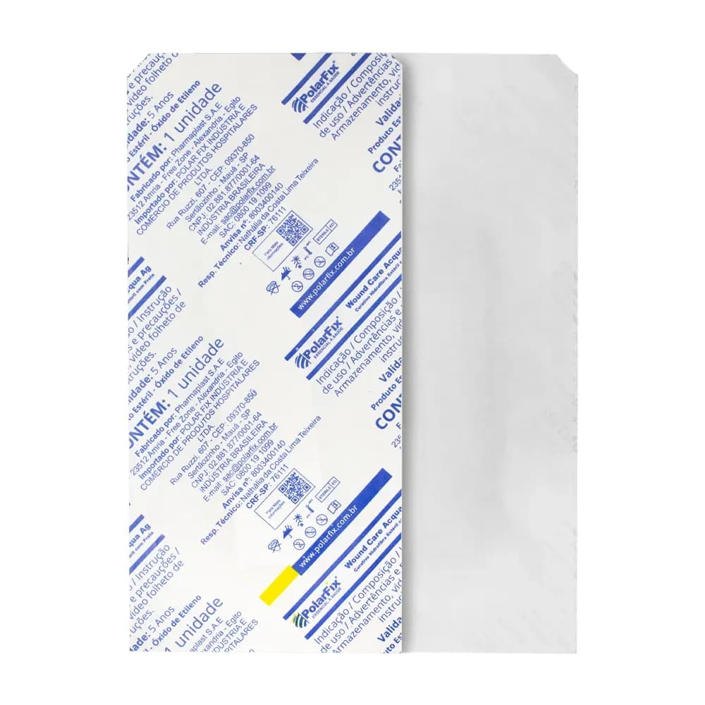 CURATIVO HIDROFIBRA COM PRATA WOUND CARE ACQUA AG POLARFIX