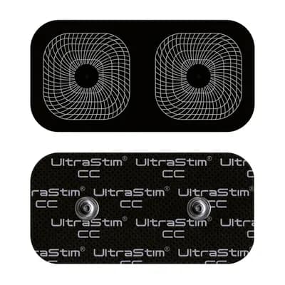 ELETRODO ADESIVO TENS/EMS ELETROESTIMULAÇÃO RETANGULAR 5CMX10CM 2UN ULTRASTIM AXELGAARD