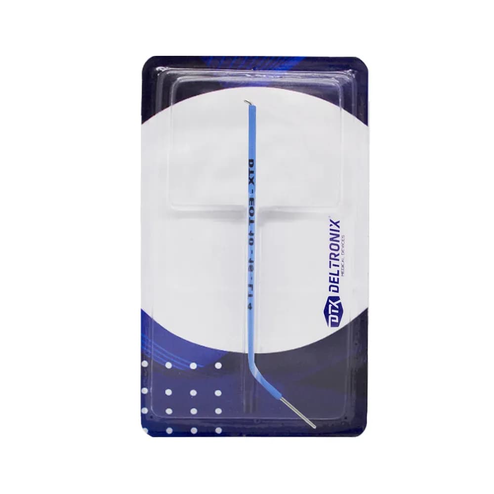 ELETRODO PONTA CURVA PARA ELETROCAUTÉRIO HASTE 1,6MMX100MM DELTRONIX