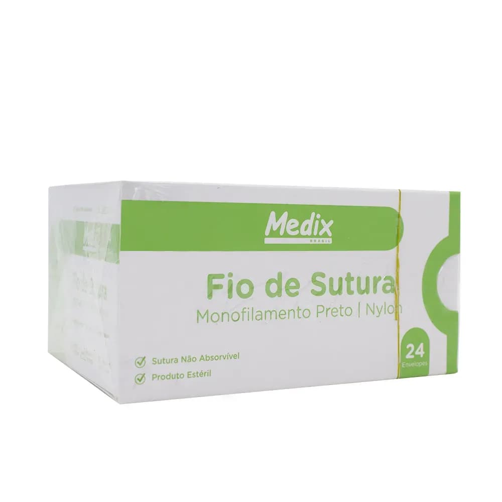 FIO DE SUTURA NYLON MONOFILAMENTO TRIANGULAR 24UN MEDIX