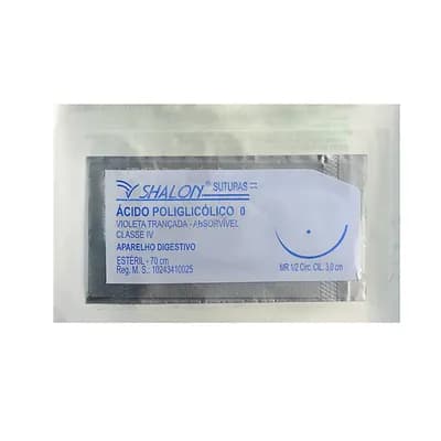 FIO SUTURA ÁCIDO POLIGLICÓLICO TECIDOS MOLES SHALON