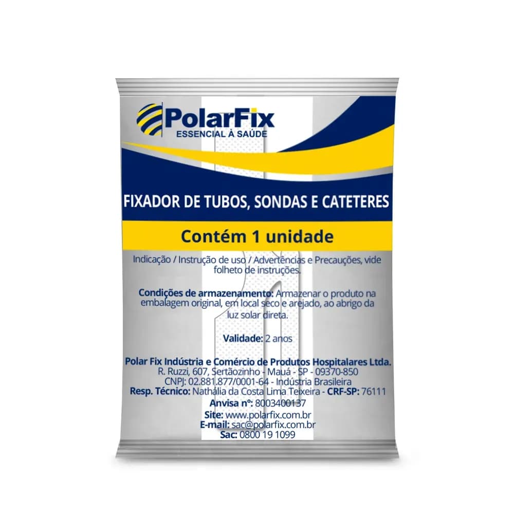 FIXADOR DE TUBO SONDA E CATETER ENDOTRAQUEAL POLARFIX