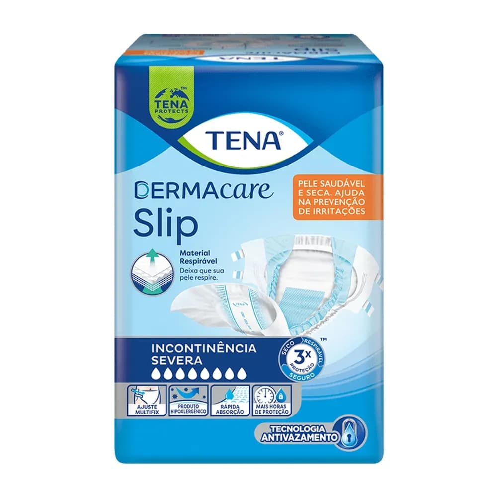 FRALDA GERIÁTRICA USO ADULTO DERMACARE SLIP SEVERA 16UN TENA