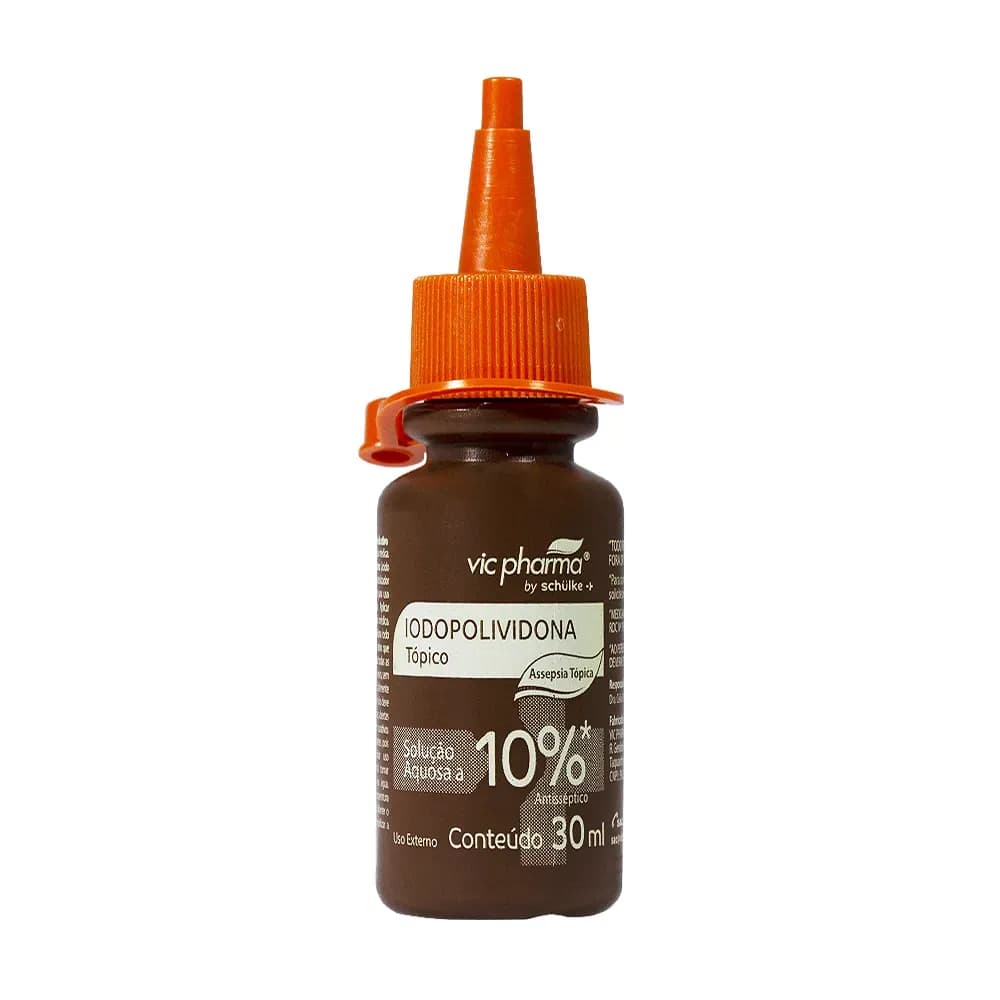 IODOPOLIVIDONA ANTISSÉPTICO 10% SOLUÇÃO AQUOSA VICPHARMA