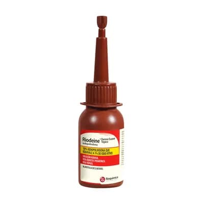 IODOPOVIDONA ANTISSÉPTICO TÓPICO RIODEINE PVPI AQUOSA RIOQUÍMICA