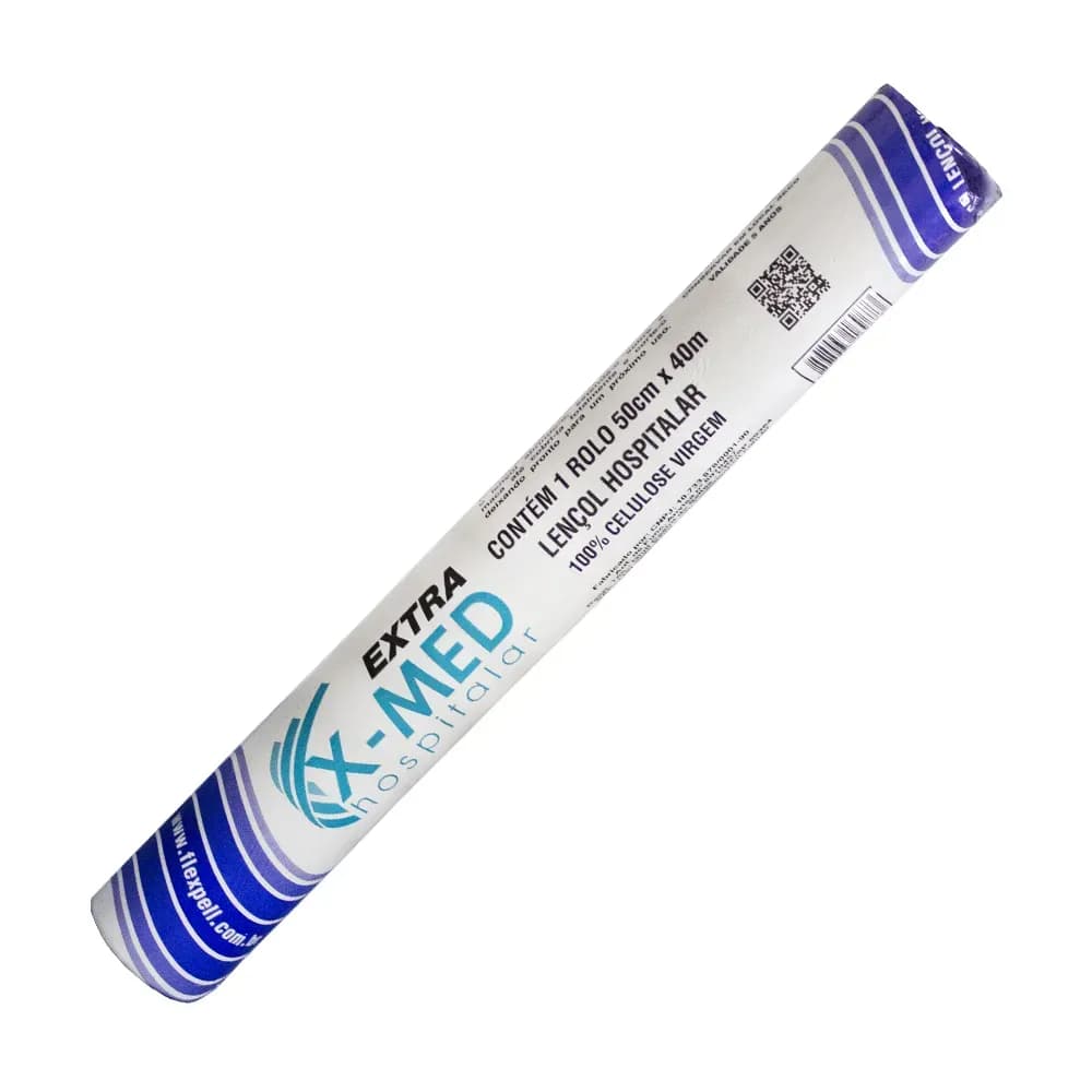 LENÇOL DE PAPEL HOSPITALAR DESCARTÁVEL EXTRA X-MED FLEXPELL