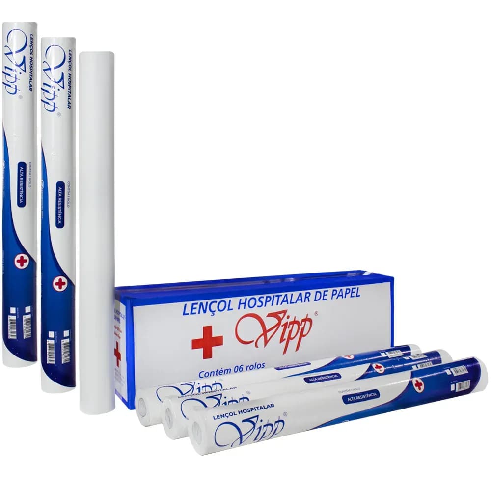 LENÇOL DE PAPEL VIRGEM COM PICOTE DESCARTÁVEL 06UN VIPP