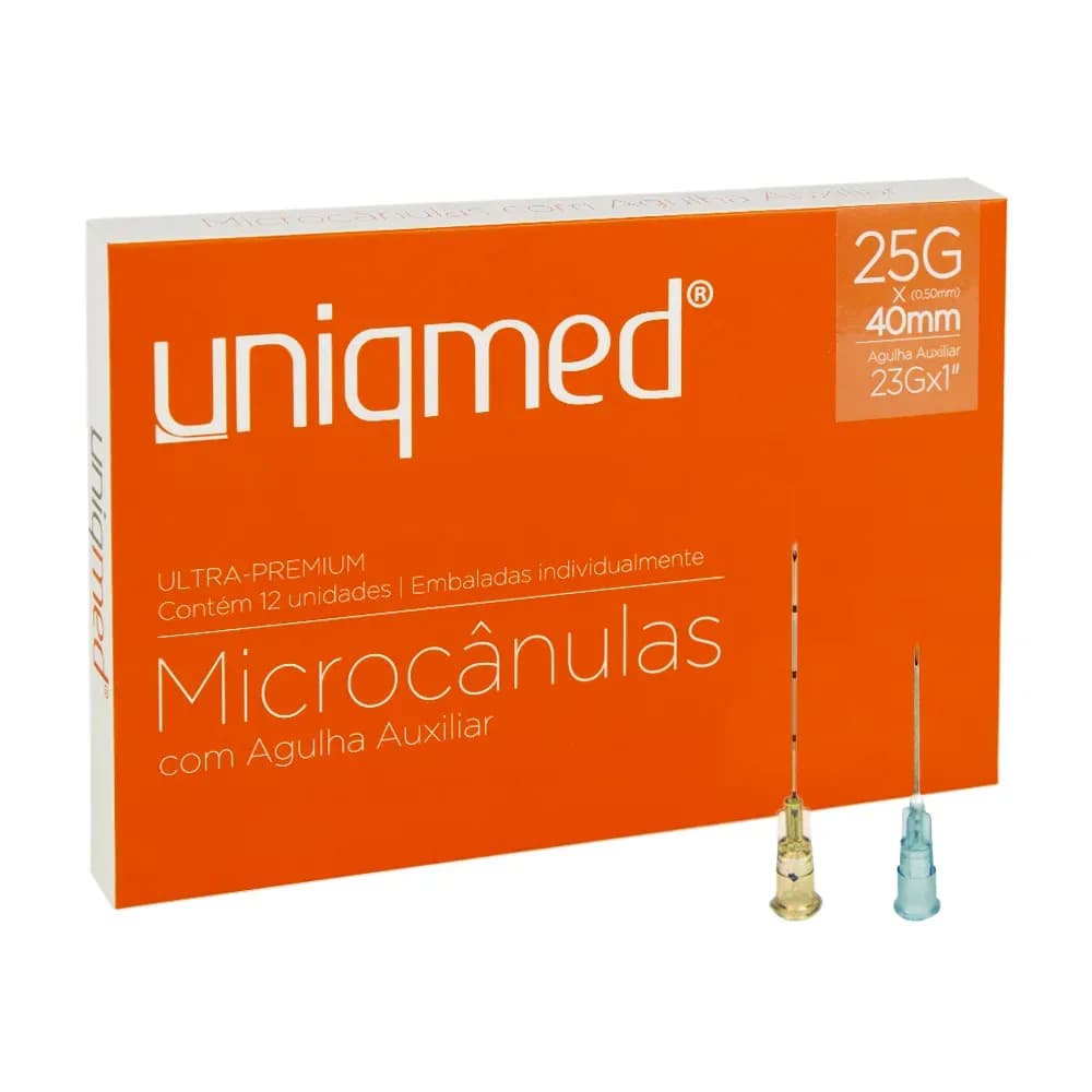 MICROCÂNULA PARA PREENCHIMENTO FÁCIAL ESTÉRIL C/12UN UNIQMED