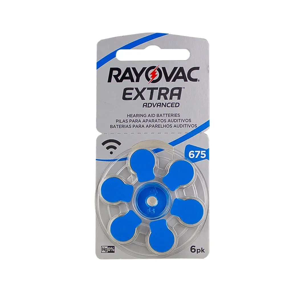 PILHA PARA APARELHO AUDITIVO BOTÃO 06UN RAYOVAC