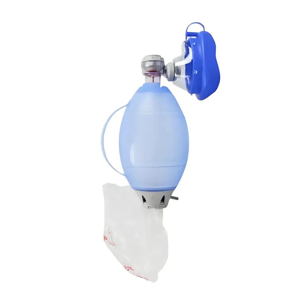 REANIMADOR RESPIRATÓRIO MANUAL DE SILICONE OVAL STANDARD AMBU