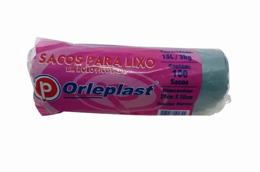 SACO DE LIXO ROLO 100% RECICLADO ORLEPLAST