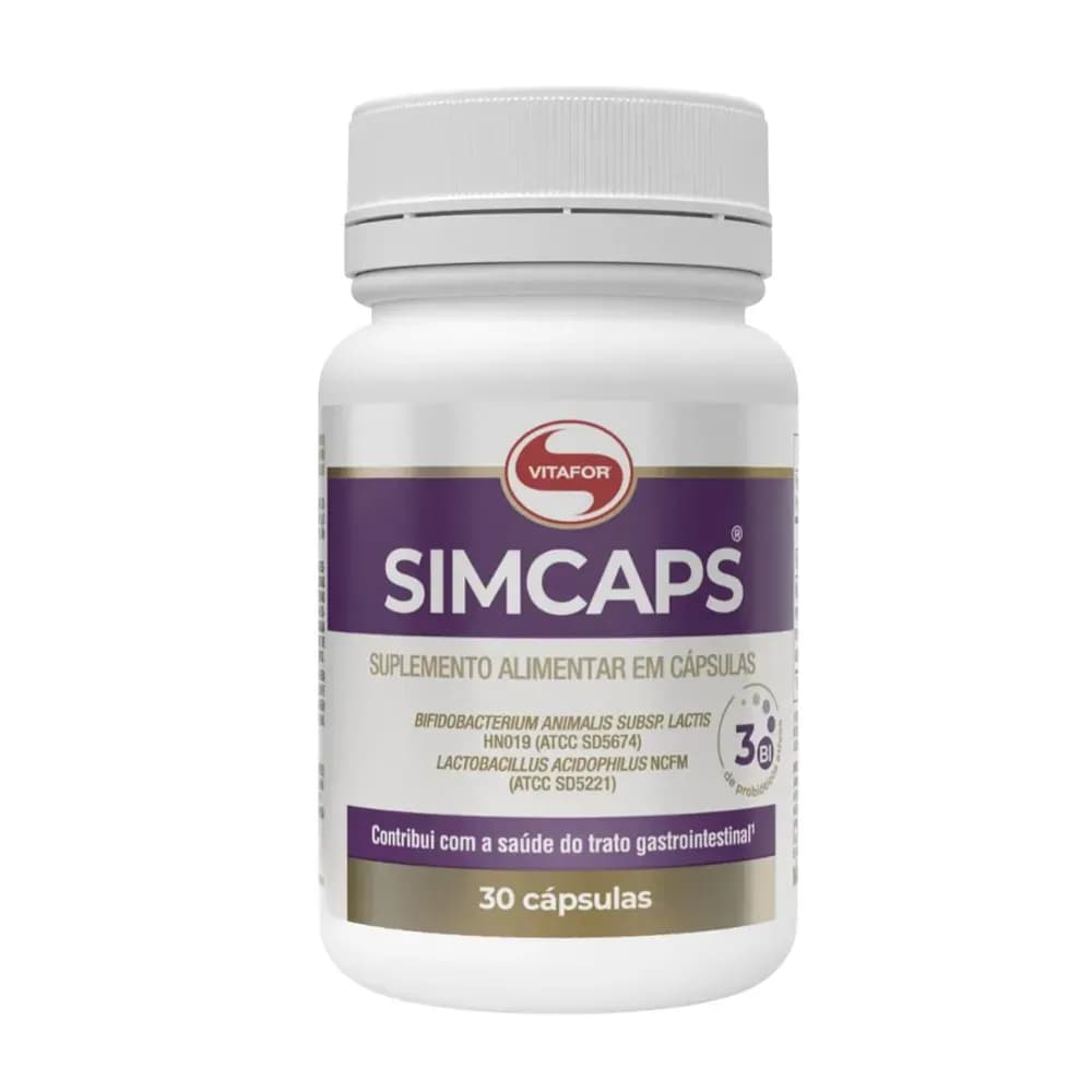 SUPLEMENTO ALIMENTAR INTESTINAL PROBIÓTICO ESSENCIAL SIMCAPS VITAFOR