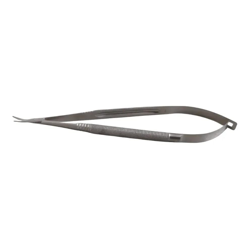 Tesoura Micro 18cm Lamina 14mm Curva Cabo Redondo