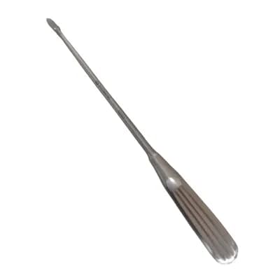 Cureta Caspar 23cm x 5mm Ponta Angulo Reverso
