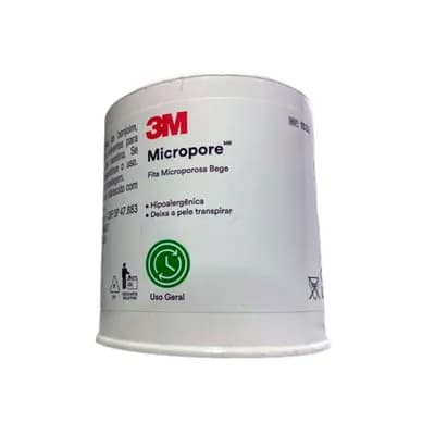 Fita Micropore c/ Capa Bege - 50mm x 10m