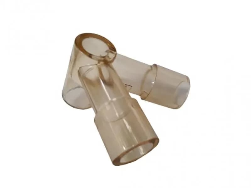 CONECTOR Y ADU 90º C/ ENTRADA P/ SENSOR E TAMPA (22M/15F x 22M/15F x 22M/15F) AUT 121°C (ANVISA: 80677040003)