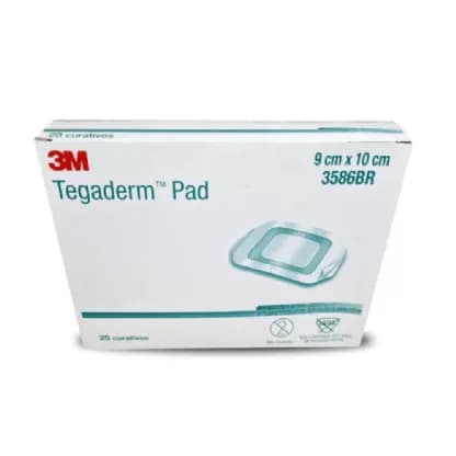 Curativo Transparente Tegaderm PAD 9X10 C/25UN 3586BR HB004254536