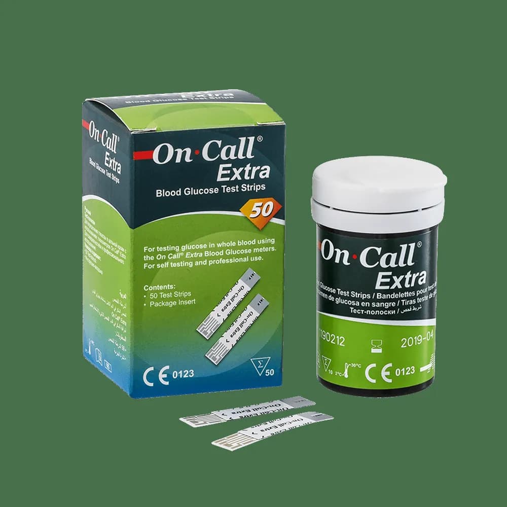 On Call® Extra tira para teste de glicemia em frasco