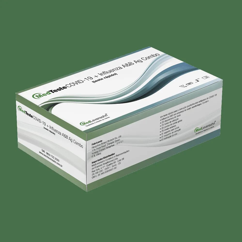 MedTeste COVID-19 + Influenza H1N1 Ag Combo - Teste Rápido