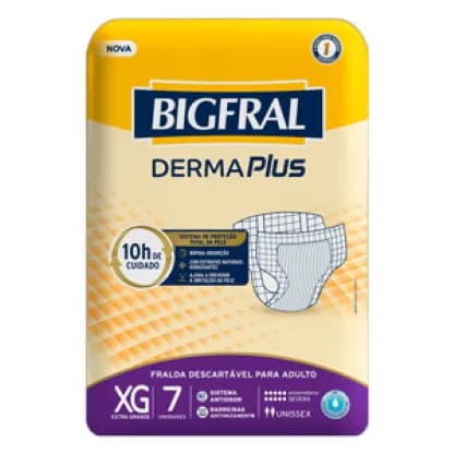Fralda Bigfral Derma Plus Tam EG PCT C/7UN - 20380-1