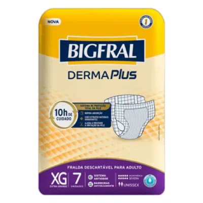 Fralda Bigfral Derma Plus Tam EG PCT C/7UN - 20380-1