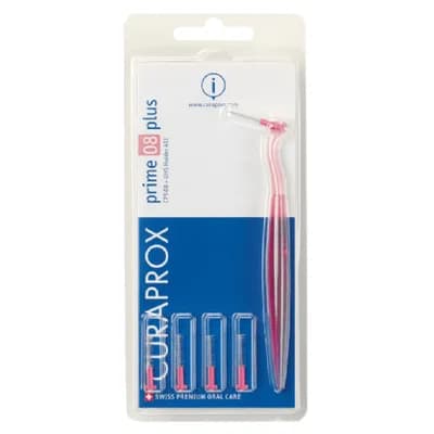 Kit Escova Interdental Plus CPS08 com 5UN e Suporte Rosa