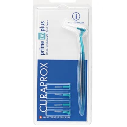 Kit Escova Interdental Plus CPS06 com 5UN e Suporte Azul