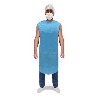 Avental Descartável Plus Não Tecido sem Manga para Paciente Polar Fix