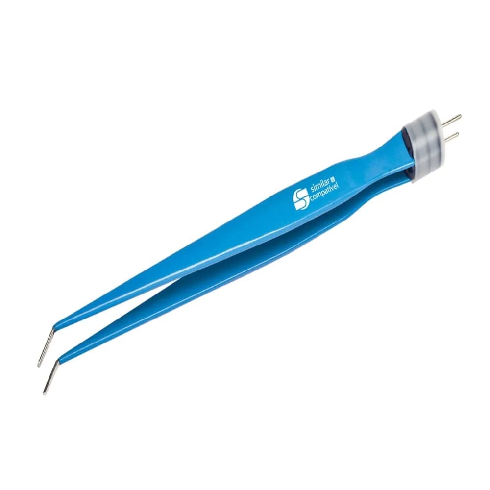 Pinça Bipolar reta curva PBRC 16cm/0,5mm