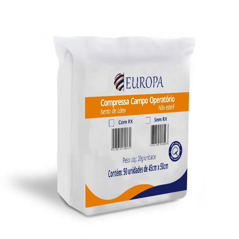 Compressa Campo Operatório Não Estéril Europa