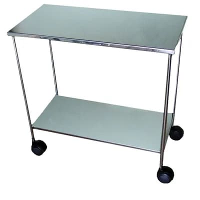 Mesa Auxiliar para Instrumentos Cirúrgicos em Inox - Forçamédica